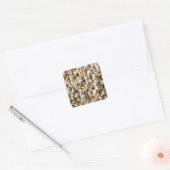 Popcorn Vierkante Sticker (Envelop)