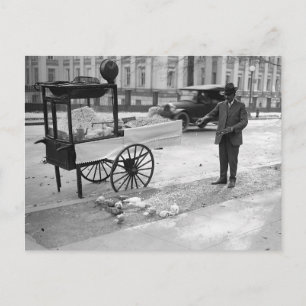 Popcorn voor verkoop, 1926 briefkaart