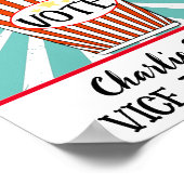 Popcorn Vote" Fun School Verkiezing Poster (Hoek)