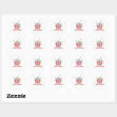 Popcorn Whats Poppin Funny Gezegde Ronde Sticker (Vel)
