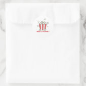 Popcorn Whats Poppin Funny Gezegde Ronde Sticker (Tas)
