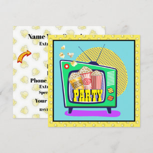 Popcornfeest / Filmavond / Slaapfeest, enz.  Kaart