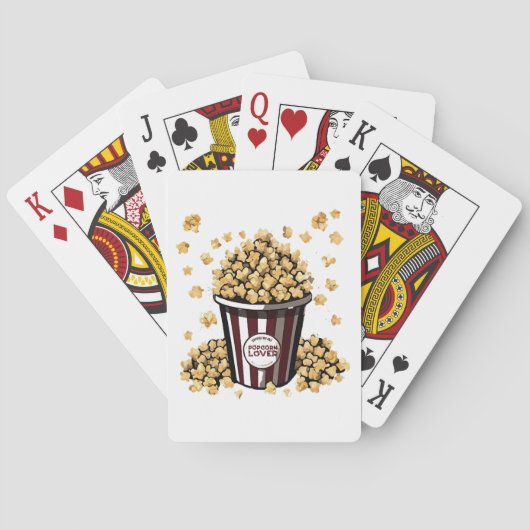Popcornliefhebber Pokerkaarten (Achterkant)