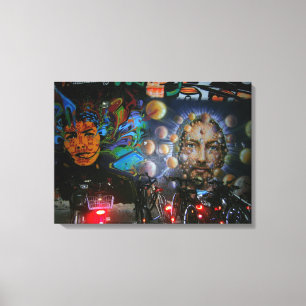 Popcultuur Graffiti Straatkunst, echte wereld kuns Canvas Afdruk