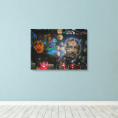 Popcultuur Graffiti Straatkunst, echte wereld kuns Canvas Afdruk (Insitu (Houten vloer))