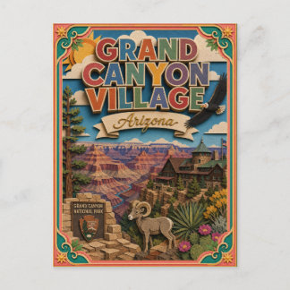 PopCut Staten Grand Canyon Village Arizona Kunst Briefkaart