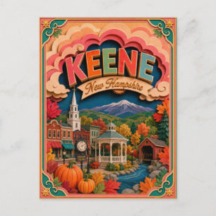 PopCut Staten Keene New Hampshire Papier Kunst Briefkaart