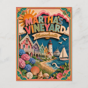 PopCut Staten Martha's Vineyard Massachusetts Briefkaart
