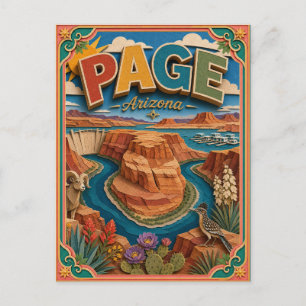 PopCut Staten Pagina Arizona Papier Kunst Briefkaart