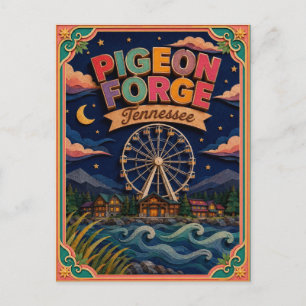PopCut Staten Pigeon Forge Tennessee Papieren Kuns Briefkaart