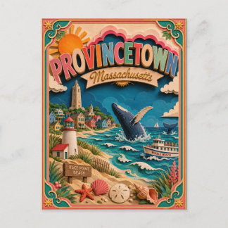 PopCut Staten Provincetown Massachusetts Papieren Briefkaart
