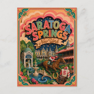 PopCut Staten Saratoga Springs New York Papieren K Briefkaart