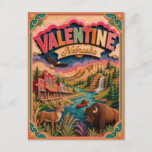 PopCut Staten Valentine Nebraska Papieren Kunst Briefkaart