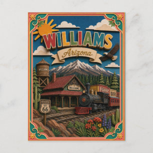 PopCut Staten Williams Arizona Papier Kunst Briefkaart
