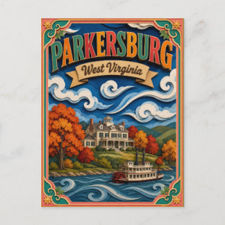 PopCut States Parkersburg West Virginia Papieren K Briefkaart