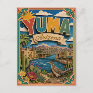 PopCut States Yuma Arizona Papieren Kunst Briefkaart