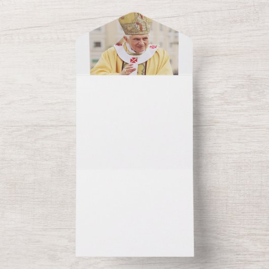 Pope Benedict XVI All In One Uitnodiging (Binnen)