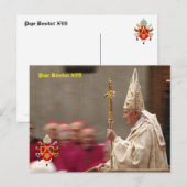 Pope Benedict XVI Briefkaart (Voorkant / Achterkant)
