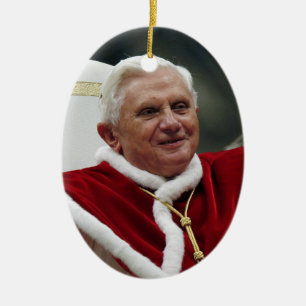 Pope Benedict XVI Keramisch Ornament