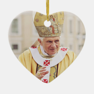 Pope Benedict XVI Keramisch Ornament