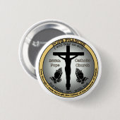 Pope Francis Ronde Button 5,7 Cm (Voorkant /achterkant)