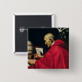 Pope Gregory de Grote Vierkante Button 5,1 Cm (Voorkant /achterkant)