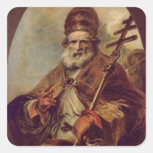 Pope Leo I Vierkante Sticker