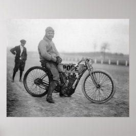 Pope Motorcycle Racer, 1915.  foto Poster