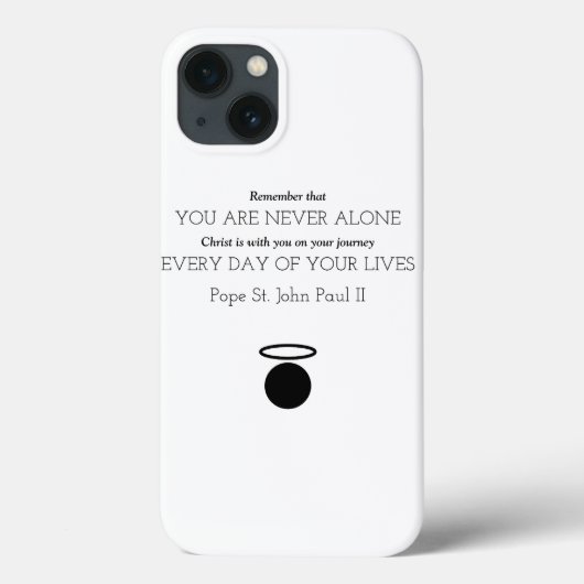 Pope St. John Paul II Quote iPhone Case (Achterkant)
