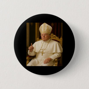 Pope Trump Ronde Button 5,7 Cm