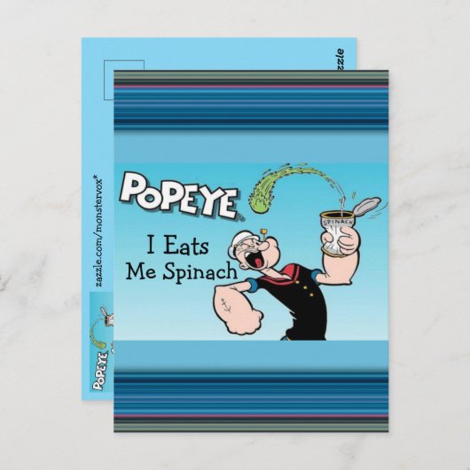 Popeye-Briefkaart Briefkaart (Voorkant / Achterkant)