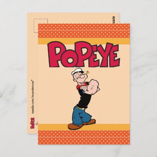 Popeye-Briefkaart Briefkaart (Voorkant / Achterkant)
