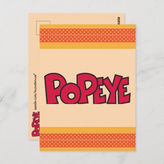 Popeye-Briefkaart Briefkaart (Voorkant / Achterkant)