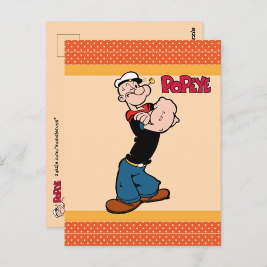Popeye-Briefkaart Briefkaart (Voorkant / Achterkant)