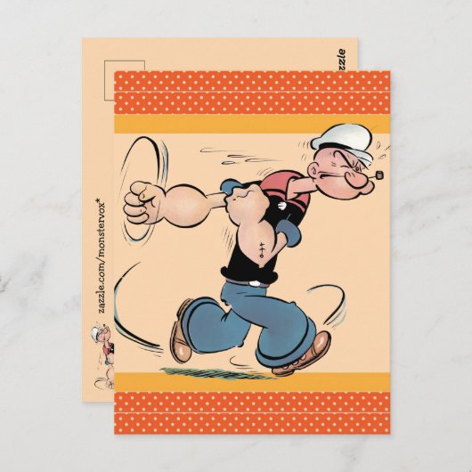 Popeye-Briefkaart Briefkaart (Voorkant / Achterkant)