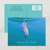 Popeye de Briefkaarten van het Nieuwjaar van de (Voorkant / Achterkant)