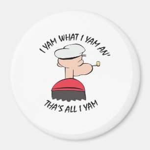 Popeye I Yam Wat ik Yam Classic Magneet