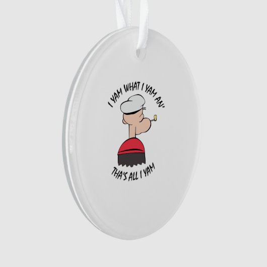 Popeye I Yam Wat ik Yam Classic Ornament (voorkant)