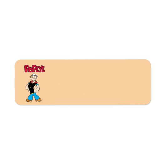 PopEye Return-adreslabel Etiket (Voorkant)