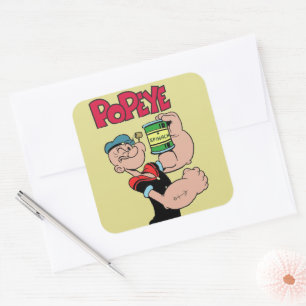 Popeye-Sticker Vierkante Sticker