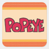 Popeye-Sticker Vierkante Sticker (Voorkant)