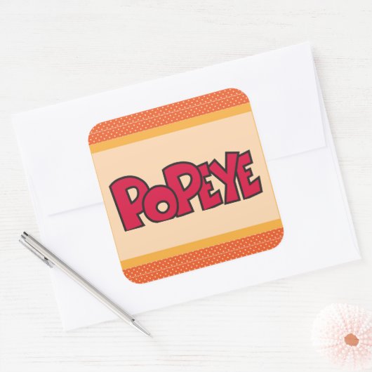 Popeye-Sticker Vierkante Sticker (Envelop)