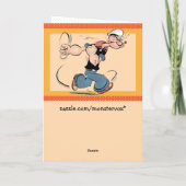 Popeye-Wenskaart Kaart (Achterkant)