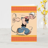 Popeye-Wenskaart Kaart (Gele Bloem)