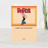 Popeye-Wenskaart Kaart (Achterkant)