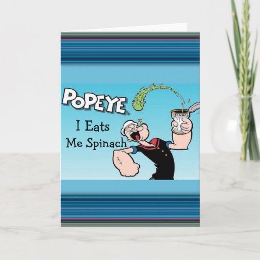 Popeye-Wenskaart Kaart (Voorkant)