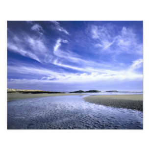 POPHAM BEACH STATE PARK, MAINE. VS. Cirrus Foto Afdruk