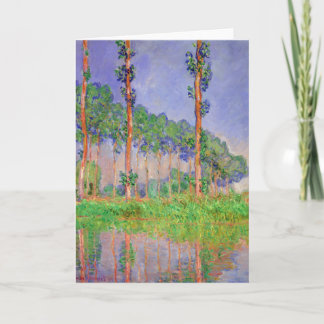 Poplar Trees Impressionisme van Claude Monet Kaart