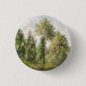 Poplars, Éragny Camille Pissarro Ronde Button 3,2 Cm (Voorkant)