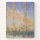 Poplars, impressionist landscape, Claude Monet Notitieboek (Achterkant)